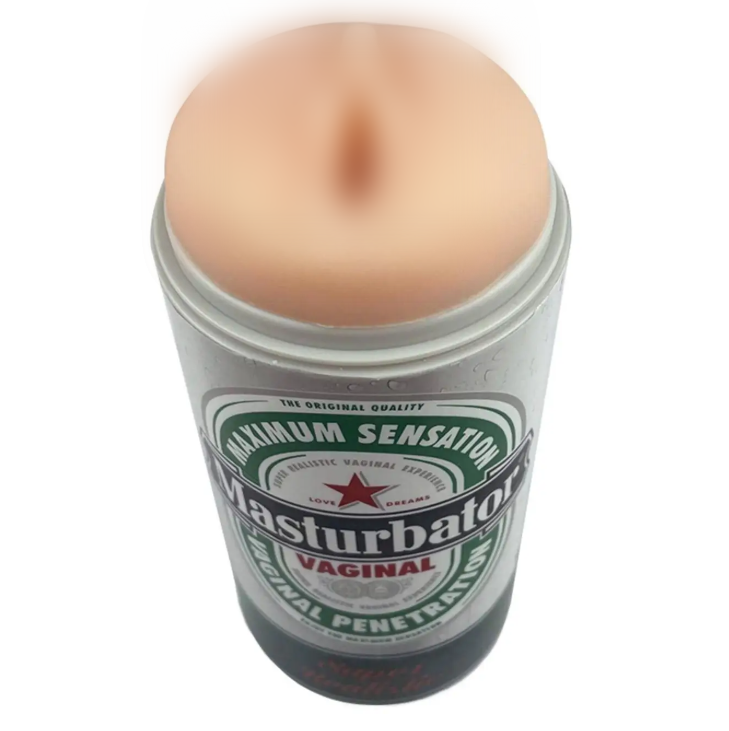 Мастурбатор-вагіна Alive Heineken Vagina II у вигляді банки пива, фото 1