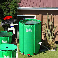 Резервуар для дощової води : зручний збір і стійкість до ультрафіолету Бочка з ПВХ 70 х 98 см BASS POLSKA 390 л