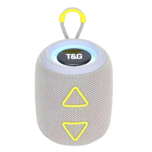 Bluetooth колонка TG655 з RGB підсвічуванням, FM-радіо, speakerphone, 25 Вт, Grey