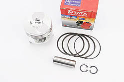 Поршень двигуна генератора (мотоблока) 186F у зборі тупий конус  (d86/p-23mm h78)