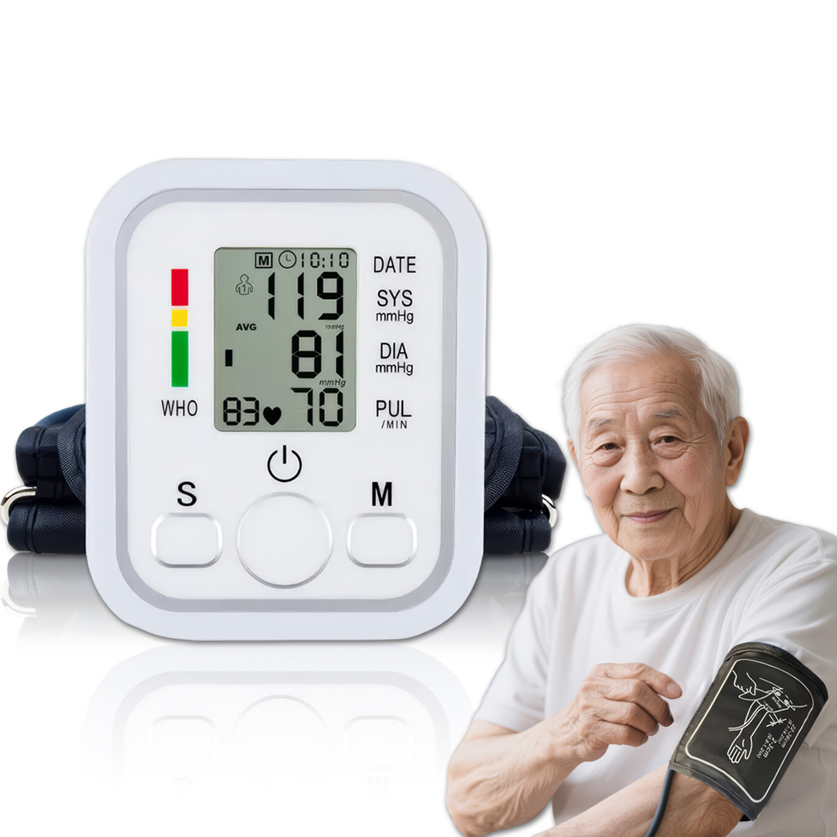 Електронний тонометр з манжетом ARM Style B02R Автоматичний з індикатором аритмії, фото 1