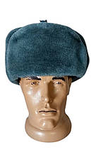 Шапка-вушанка СРСР оригінал — армійська зимова 56 розмір, фото 2