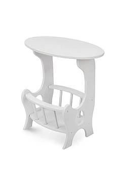 Столик газетниця, білий