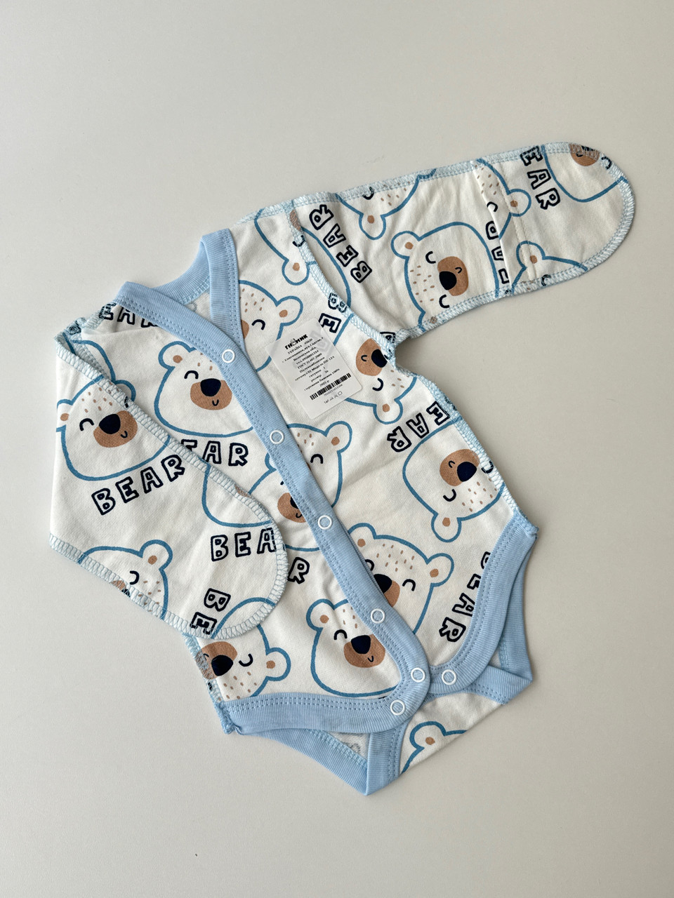 Напівкомбінезон-боді з начосом 56р, фото 1