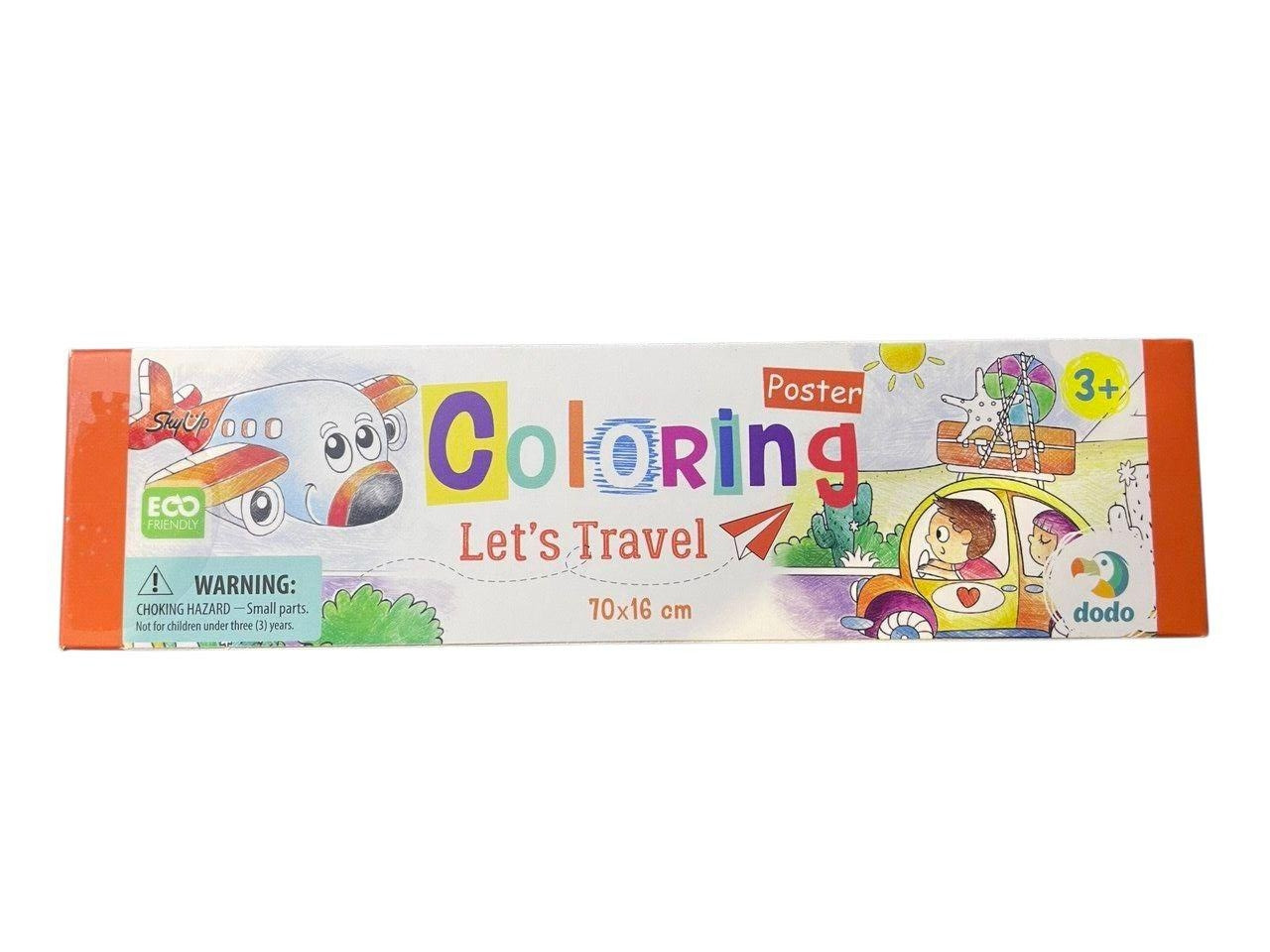 Набір для творчості Розмальовка DoDo Let’s Travel  70х16 см