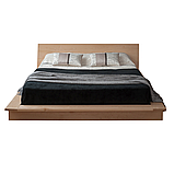 Ліжко двоспальне "Роса" з натурального дерева для готелів, фото 2