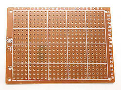 Монтажна макетна плата 5х7см на 432 контакти одностороння