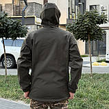 Тактична куртка ЗСУ Softshell. Куртка військова демісезонна із захистом від вітру і дощу, фото 6
