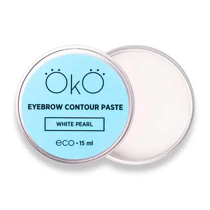 Паста для брів Oko Eyebrow Contour Paste White Pearl, 15 мл, фото 1