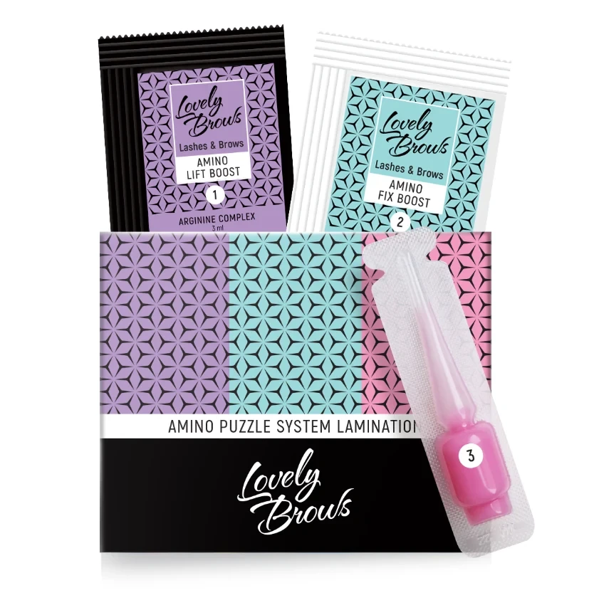 Набір складів Amino Puzzle System Nikk Mole у саше для ламінування брів і вій