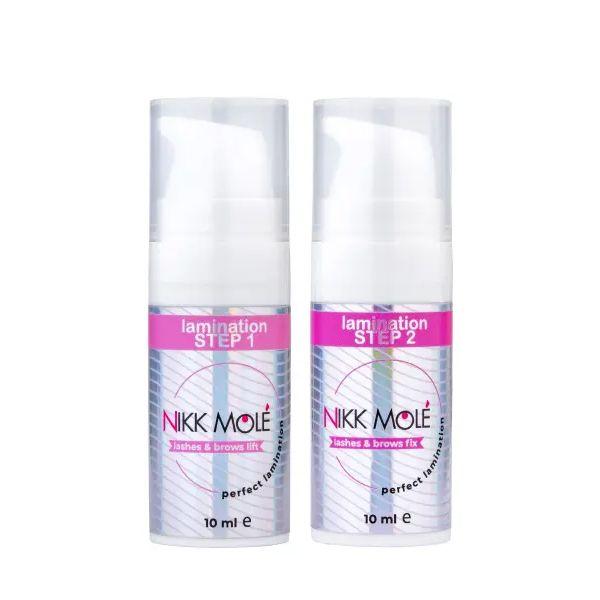 Набір складів 1 і 2 Nikk Mole для ламінування брів і вій