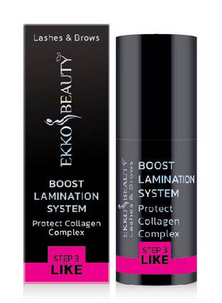 Склад для ламінування вій і брів Ekko Beauty Boost Lamination System Step 3, 10 мл, фото 1