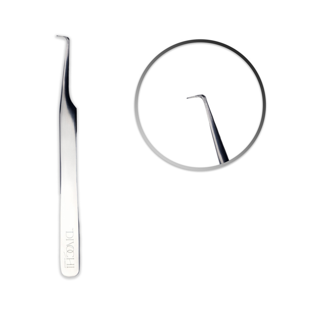 Пінцет для нарощування вій Divochi Mirror тип Г