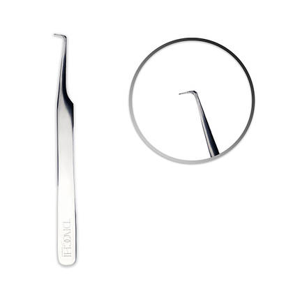 Пінцет для нарощування вій Divochi Mirror тип Г, фото 1