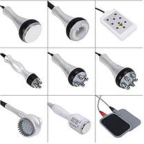 Кавітаційний апарат SVS 9 в 1: 40K ультразвук, ліпо-лазер, вакуум, RF та 8 подушечок для схуднення і підтяжки шкіри, фото 3