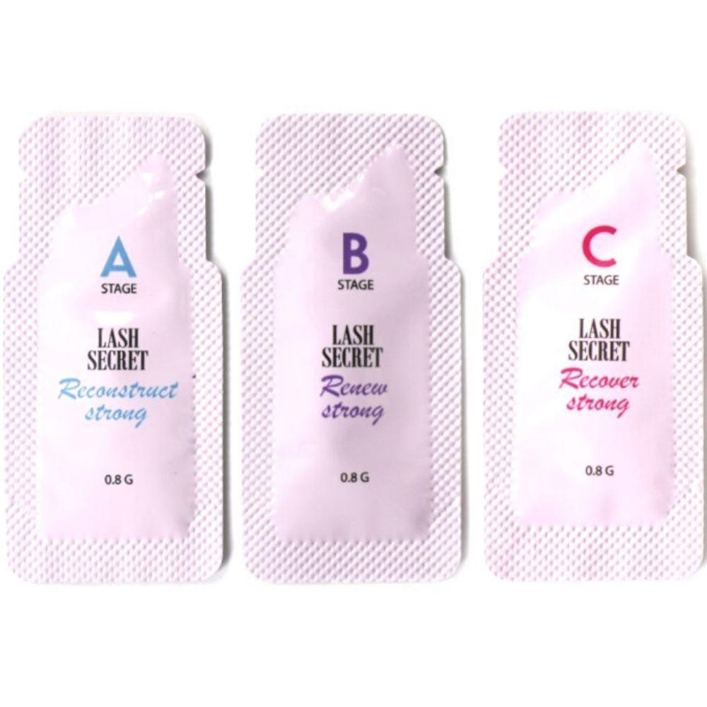 Набір складів A+B+C для ламінування вій Strong Lash Secret 0,8 г (у саше)