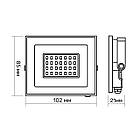 LED прожектор TITANUM TLF206 20W 6500K, фото 4