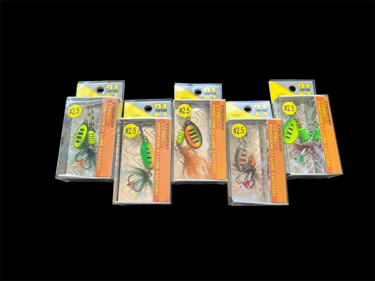 Набір Блешня вертушка Pontoon 21 SYNCHRONY #2.5 (5g) 5шт, фото 1