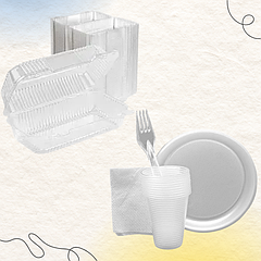 Пластиковий одноразовий посуд