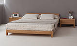 Ліжко двоспальне "Мона" з натурального дерева для готелів, фото 5