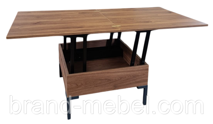 Стіл трансформер Бета "Кант" розкладний 43*80*80/75*160*80 см, фото 1