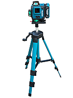 Акумуляторний лазерний нівелір 3D-4D зі штативом Професійний лазерний рівень Макіта для будівництва