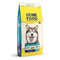 Сухий корм для дорослих собак великих порід Home Food MAXI гіпоалергенний Форель з рисом 10 кг