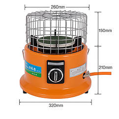 Газовий обігрівач-плита STAR Camping LQ-1 (2 в 1) | керамічний портативний обігрівач