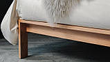 Ліжко двоспальне "Нура" з натурального дерева для готелів, фото 8