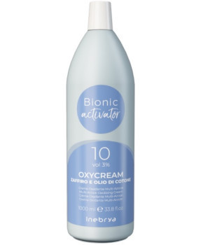 Крем-окислювач Inebrya Bionic Activator Oxycream Zaffiro-Collagene 10 Vol 3% 1000 мл, фото 1