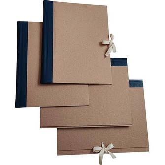 Папка архівна корінець Бумвініл П-образний подвійний клапан