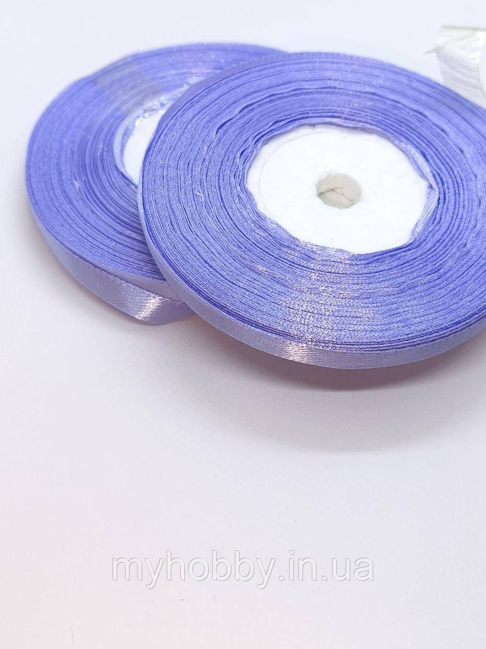Атласна стрічка 0,6см -33м світло-ліловий, фото 1