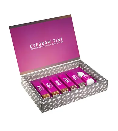 Набір фарб для брів Zola в тюбиках з окисником  професійний догляд і стійкий результат, фото 1