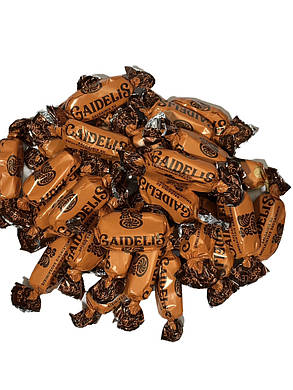 Цукерки PERGALE GAIDELIS вершково молочні з хрусткого печива 1кг, фото 3