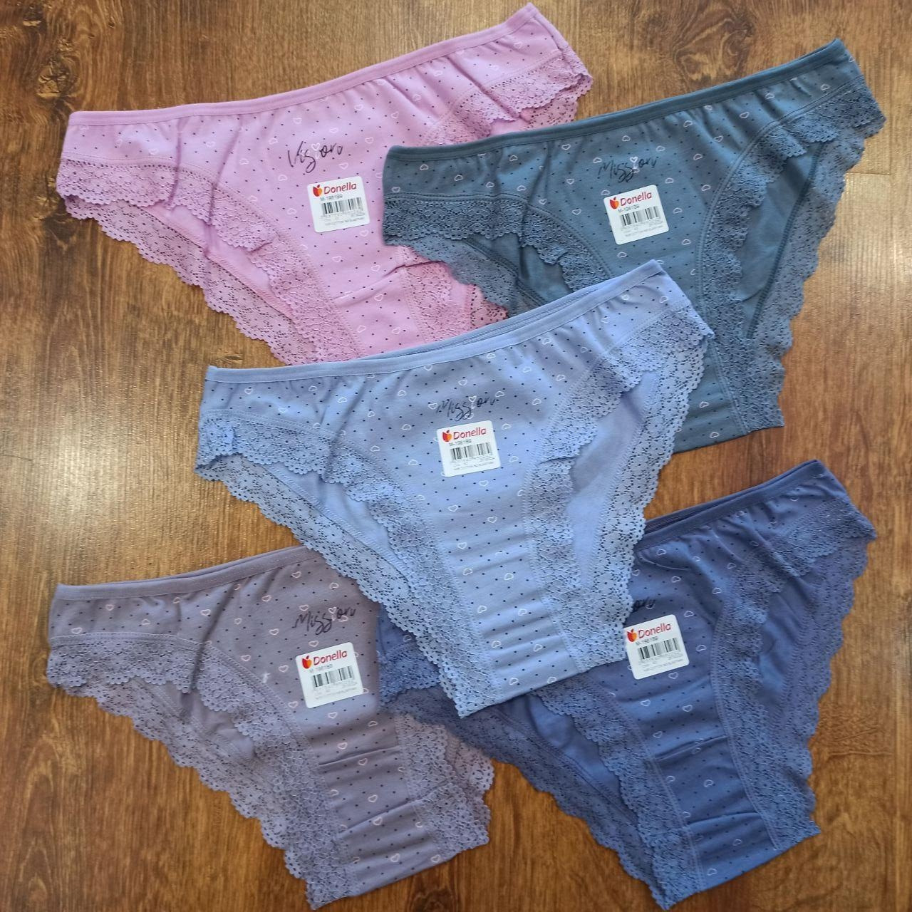 Трусики жіночі бавовна "Donella" Туреччина Art: 1981B9 / 10 штук M(42-44), фото 1