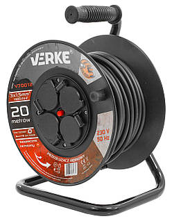 VERKE Подовжувач  3x1.5mm2  20M  V70012
