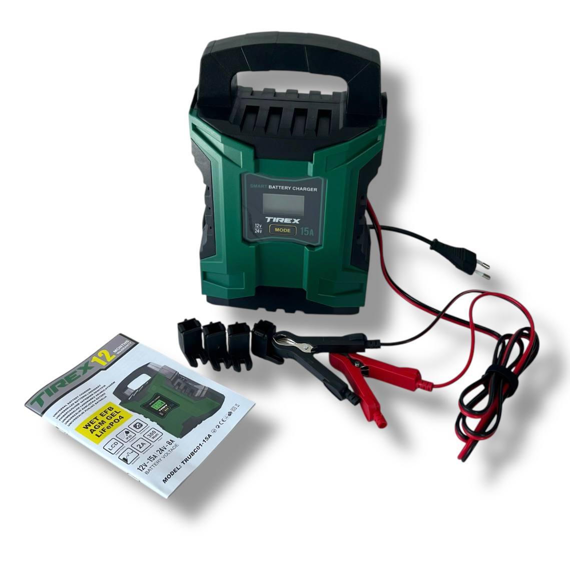 TIREX TRUBC01-15A Інверторне зарядне для автомобільних акумуляторів (класичних), фото 1