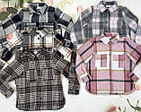 Стильна дитяча сорочка у клітинку 8565 у розмірах 122-152, фото 8