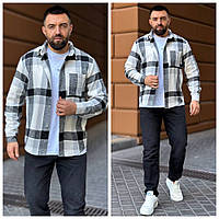 Мужская байковая рубашка в клетку