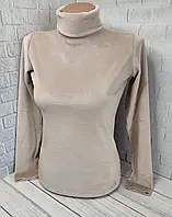 Велюровая водолазка батал 58-60р в цветах