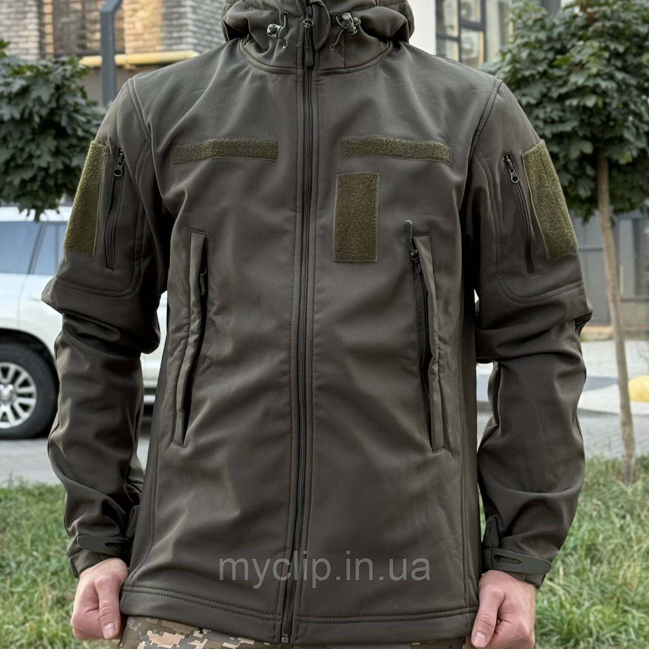 Тактична куртка ЗСУ Softshell. Куртка військова демісезонна із захистом від вітру і дощу, фото 1