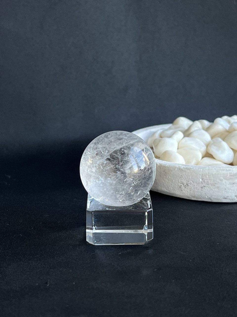 Сфера гірський кришталь натуральний сфера куля шар з гірського кришталю 28 мм., фото 1