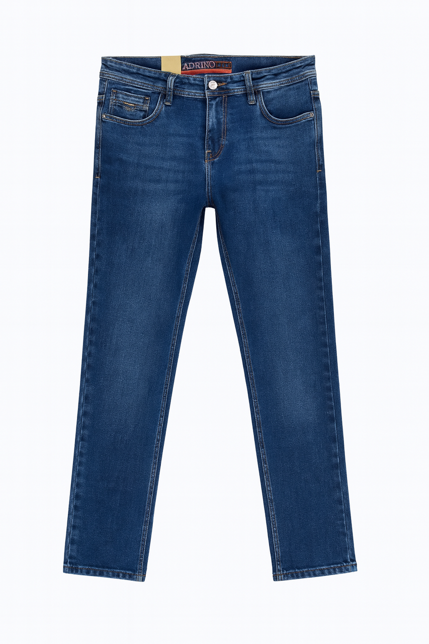 Чоловічі джинси прямі сині (9521), фото 1