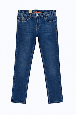 Чоловічі джинси прямі сині (9521)