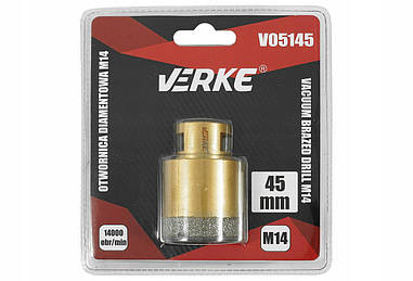 VERKE Алмазні коронки M14 45MM V05145