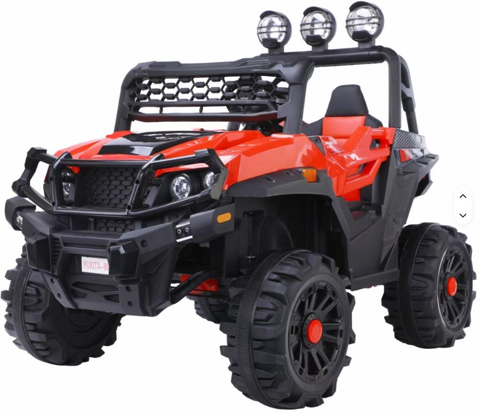 Дитячий акумуляторний багі VOLSO VS908R4,електромобіль червоний 12V, 4×25W пульт дистанційного керування, MP3 EVA-колеса, фото 1