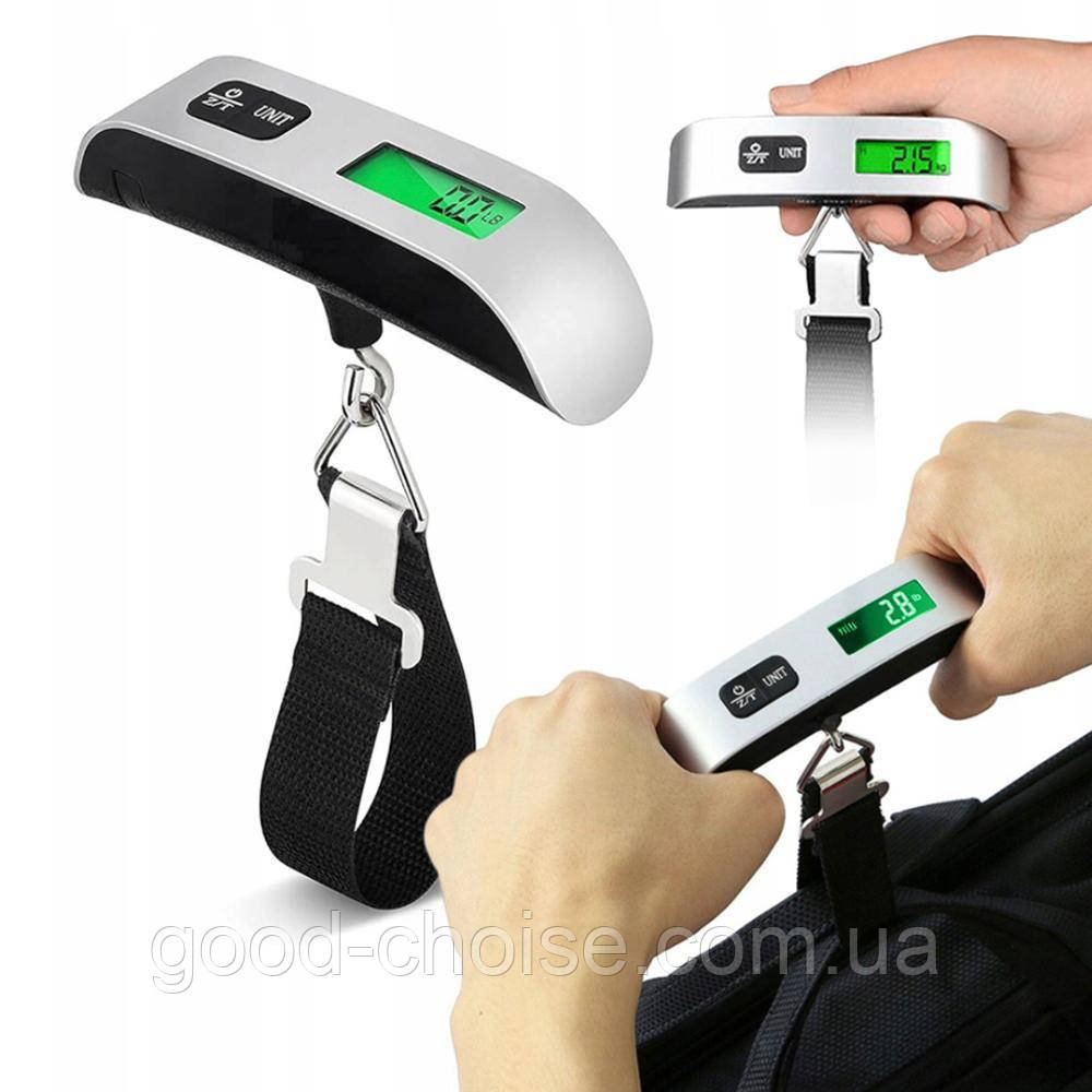Електронні ваги для багажу до 50 кг, SK-19035 / Ваги ручні / Безмен / Кантер / Ваги багажні, фото 1