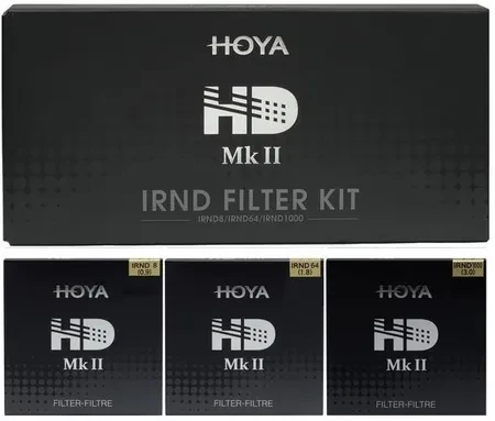 Фільтр для камери HOYA HD MK II IRND KIT 55mm 3 filtrów Graych: ND8 (0,9) + ND64 (1,8) + ND1000 (3,0), фото 1
