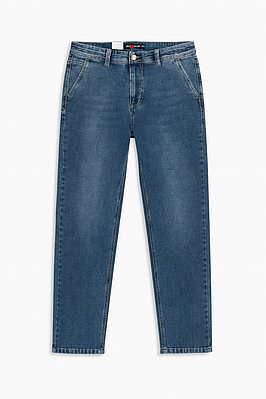 Чоловічі джинси прямі сині (V8318-4)