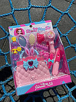 Набір аксесуарів BJ1351 перукар, фен, гребінець, плойка, сумка, в коробці, 22-30-8см, фото 2